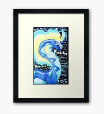 Aurorus Words Framed Print