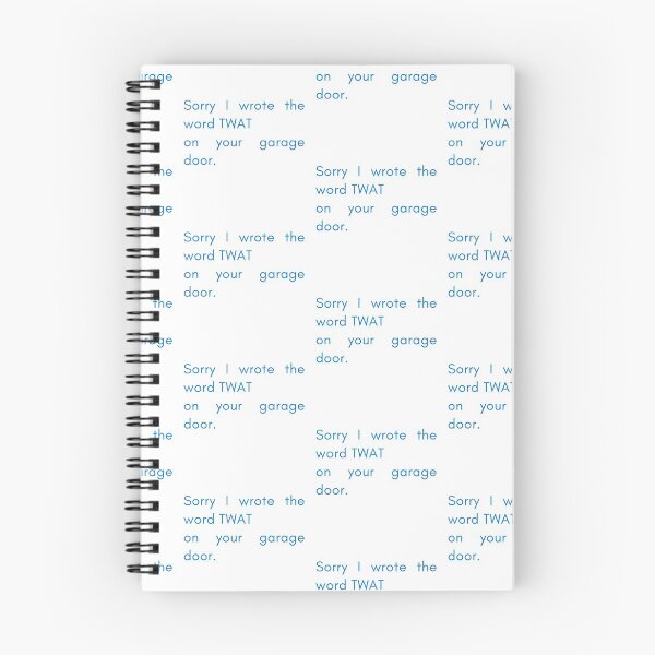Item preview, garage door twat, passive aggressive slogan designed and sold by LaundrySalt.