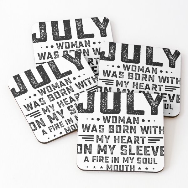 Item preview, I AM AN JULY WOMAN I WAS BORN WITH MY HEART ON MY SLEEVE.png designed and sold by hasanmasud.