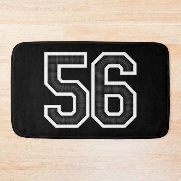 Item preview, 56 Black Jersey Sports Number fifty-six Football 56 designed and sold by elhefe.