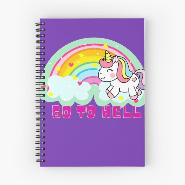 Item preview, Rainbow Unicorn Go To Hell T-shirt Essential T-Shirt designed and sold by Kritsanasupha.