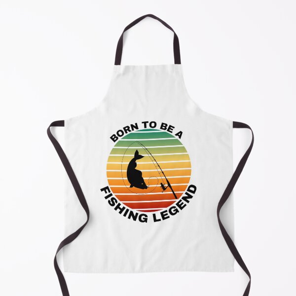 Item preview, Retro Born to be a FISHING LEGEND (Black Text) designed and sold by CaitU.