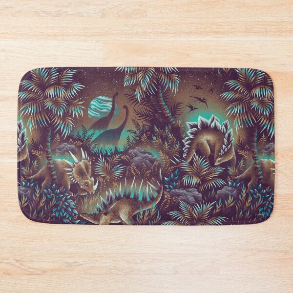 Item preview, Dinosaur Lagoon - Mustard / Mint designed and sold by Andrea Muller.
