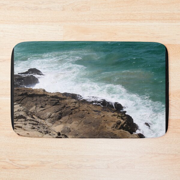Item preview, Rocky hill with ocean waves designed and sold by CatCarrot.