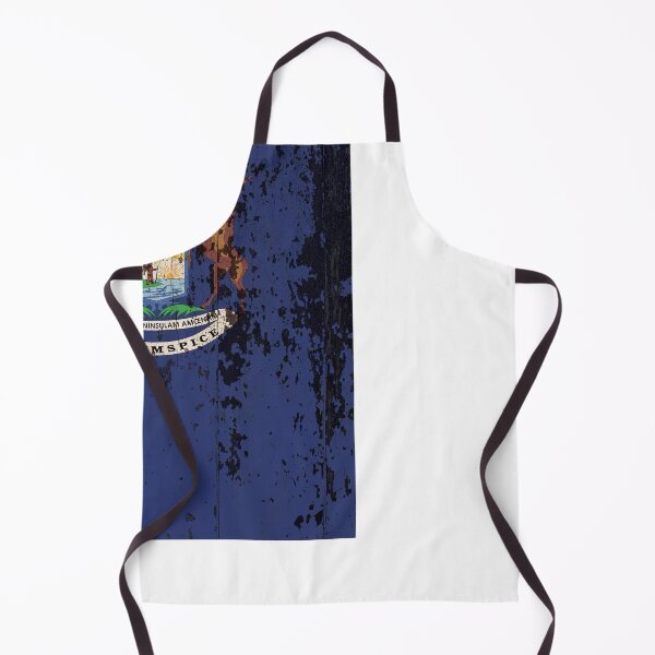 Item preview, Michigan Flag Rustic designed and sold by TRowanDesign.