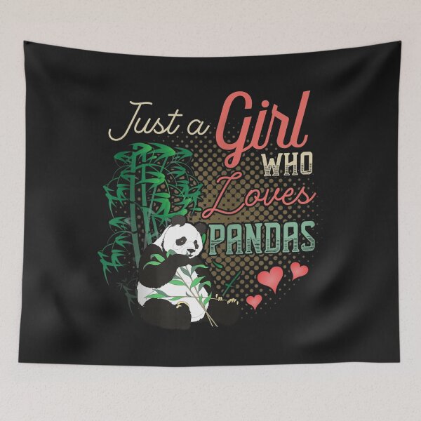 Item preview, Cute Just a Girl Who Loves Pandas Girls Women Panda Lovers Zip designed and sold by miriamee.