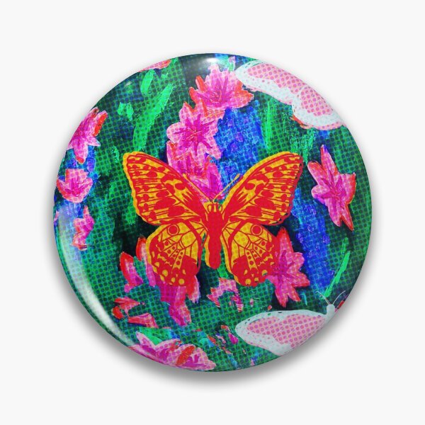 Item preview, Butterfly Halftone Mixed Media Painting Pattern designed and sold by NineteenNinetee.