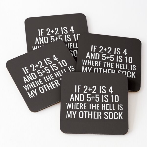 Item preview, Missing Sock | If 2+2 is 4 | Funny  designed and sold by NoirOwned.