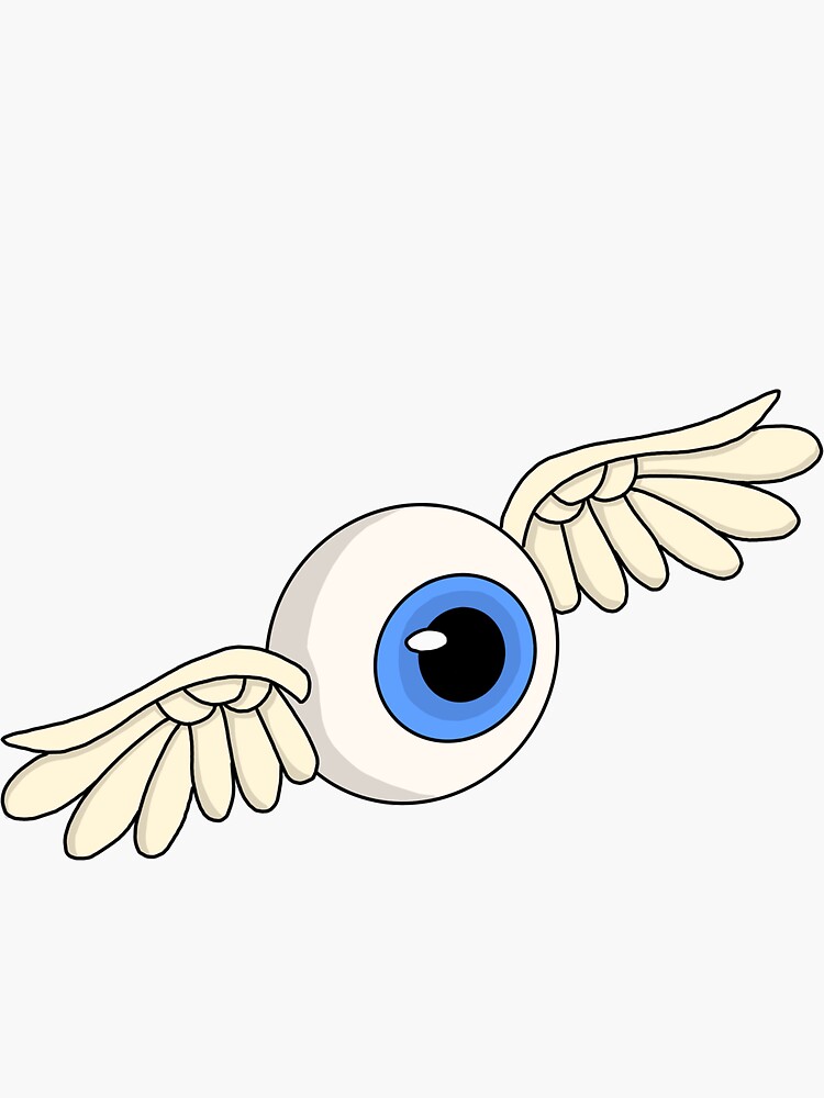 Flying Eyeball Sticker For Sale By Brooked33 Redbubble 1456