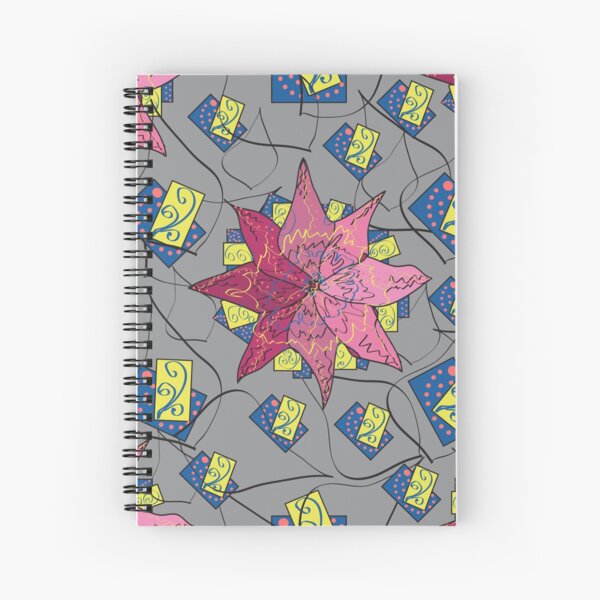 abstraction flower Spiral Notebook