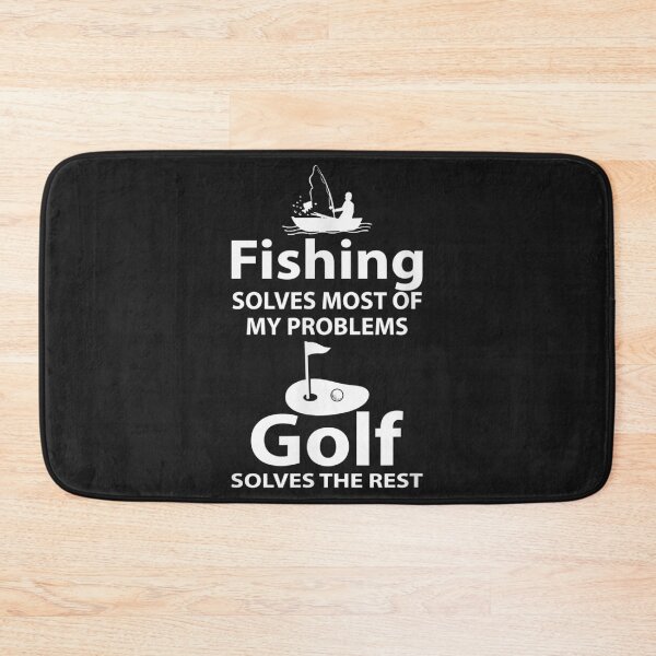 Item preview, Fishing solves most of my problems Golf Fathers Day tee designed and sold by miriamee.