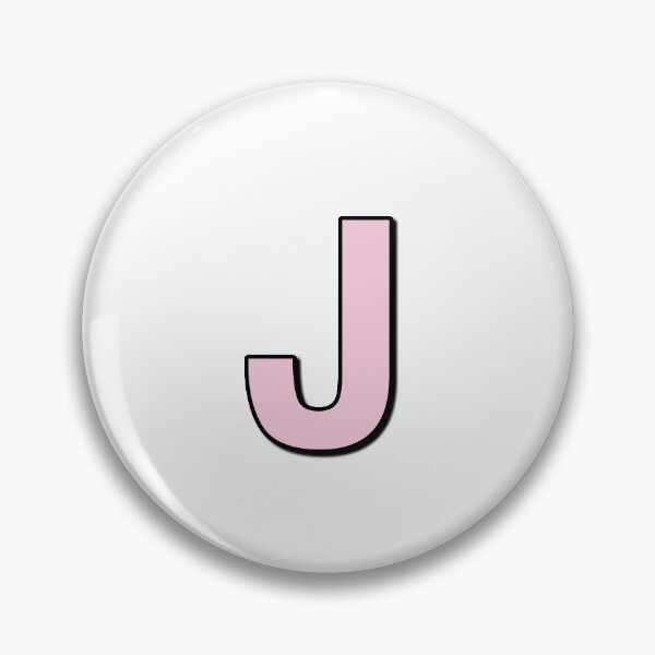 Item preview, Pink letter J designed and sold by Ninja Design Printable.