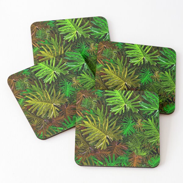 Item preview,  Abstract Coloured Leaves Pattern designed and sold by Dreamscape Eclectic .