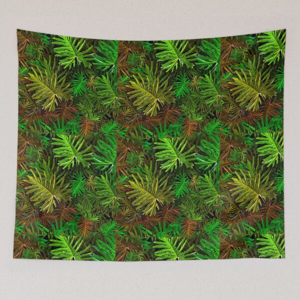 Item preview,  Abstract Coloured Leaves Pattern designed and sold by Dreamscape Eclectic .