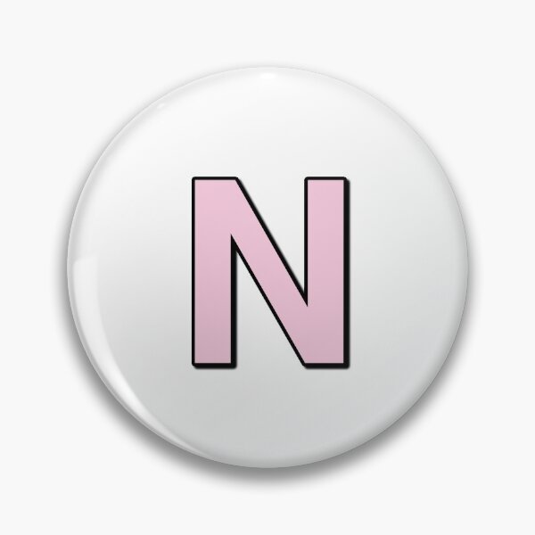 Item preview, Pink letter N designed and sold by Ninja Design Printable.