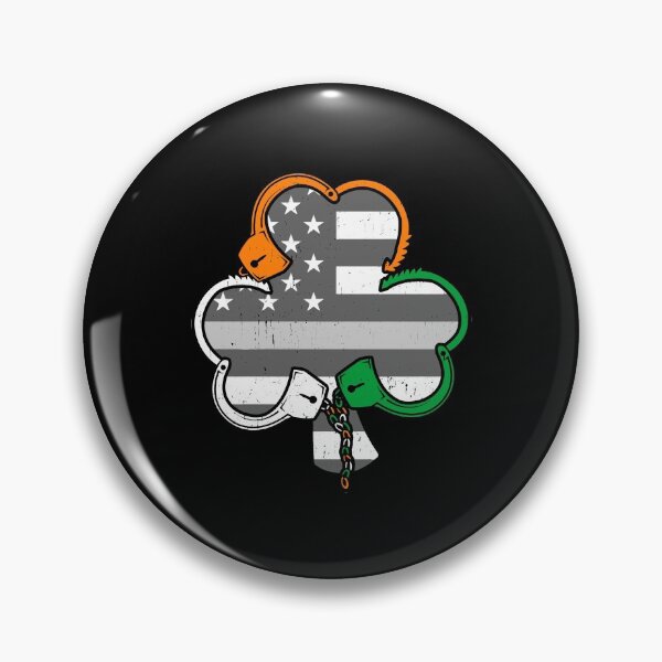 Item preview, Corrections Officer Irish Handcuffs Thin Grey Line Flag designed and sold by wymanlynna.