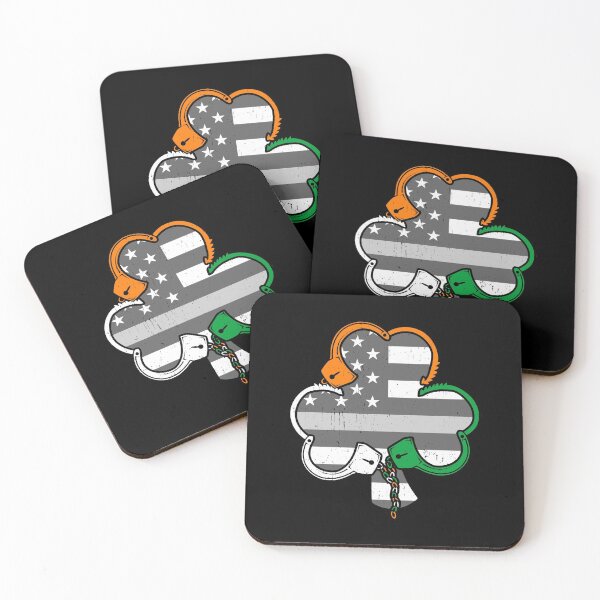 Item preview, Corrections Officer Irish Handcuffs Thin Grey Line Flag designed and sold by wymanlynna.