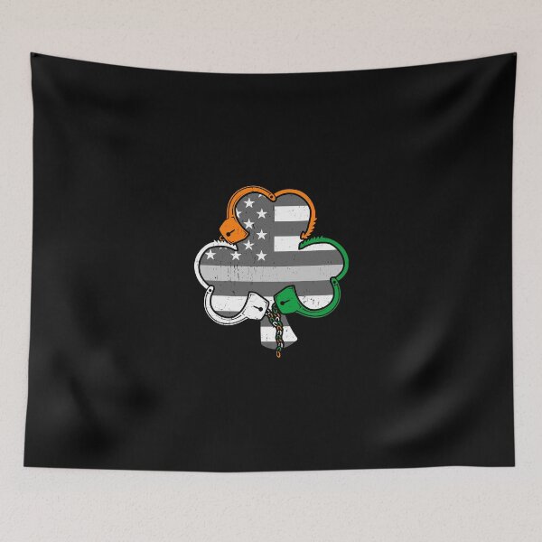 Item preview, Corrections Officer Irish Handcuffs Thin Grey Line Flag designed and sold by wymanlynna.