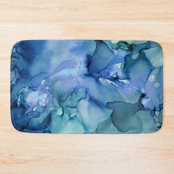 Item preview, Fluid Blues Abstract Ink designed and sold by Olga Shvartsur.