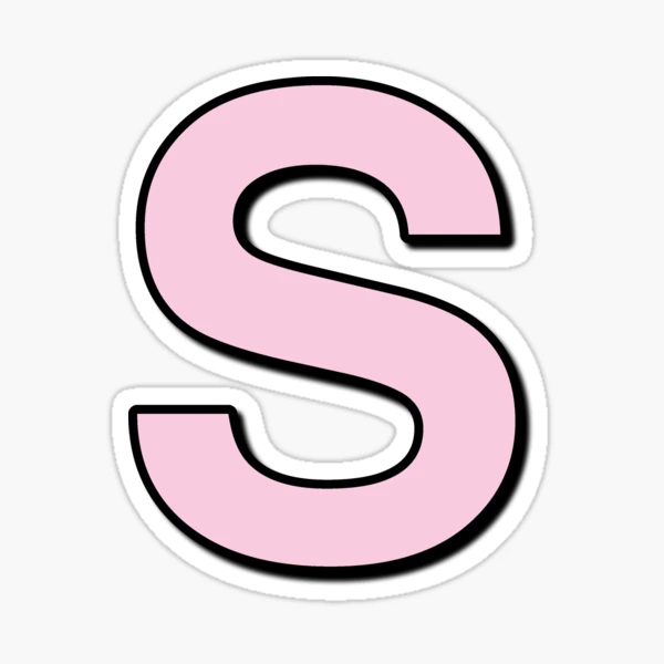 Pink letter R Sticker for Sale by imantahar