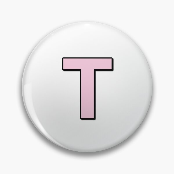 Item preview, Pink letter T designed and sold by Ninja Design Printable.