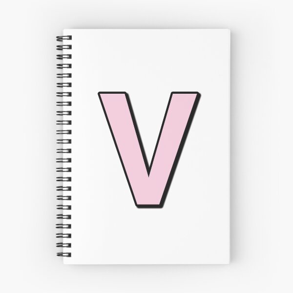 Item preview, Pink letter V designed and sold by Ninja Design Printable.