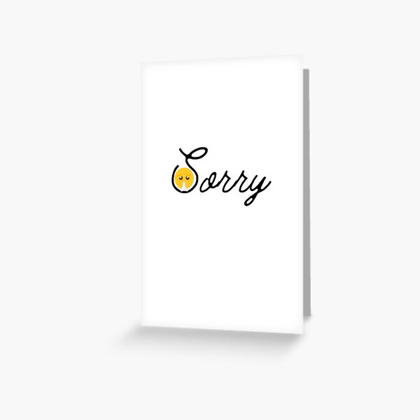 Sorry female emoticon card - #emoji #emojis #smiley #smilies