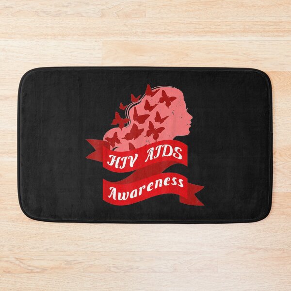 Item preview, HIV AIDS Awareness Womens Butterfly Autoimmune Diseases designed and sold by miriamee.