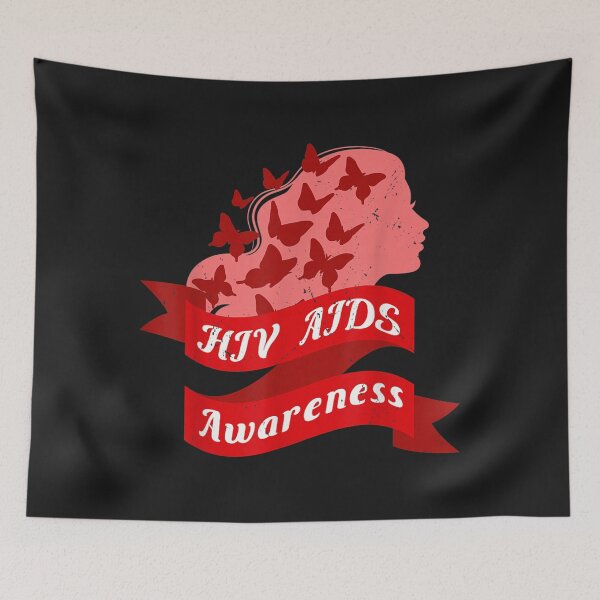Item preview, HIV AIDS Awareness Womens Butterfly Autoimmune Diseases designed and sold by miriamee.
