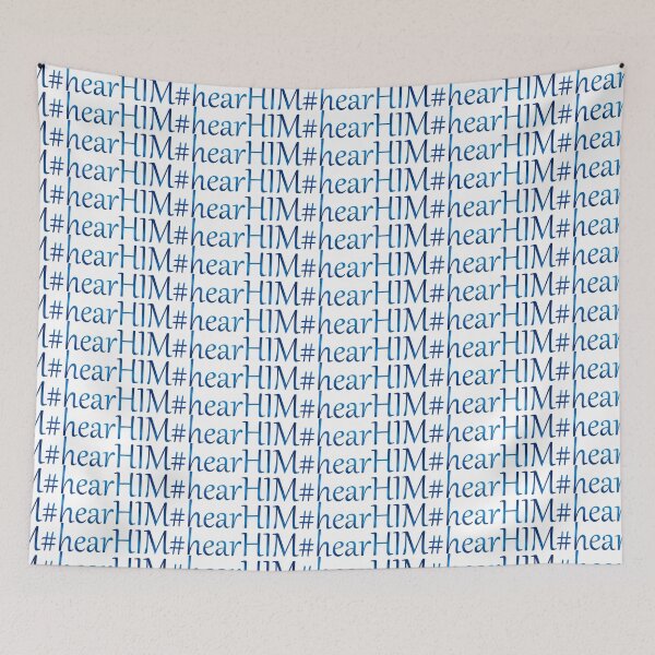 Item preview, #hearHim navy designed and sold by Heather Walton.
