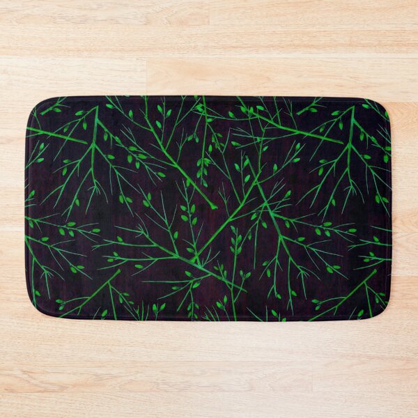 Item preview, Green leaves floral pattern  designed and sold by Rajeev  Singh.