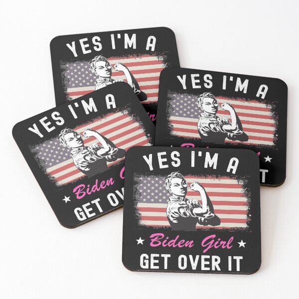 Item preview, Yes I'm A Biden Girl Get Over It Democrat Women Beanie designed and sold by ExpressWayFour.