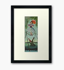 Haunted Mansion Tightrope Girl Framed Print