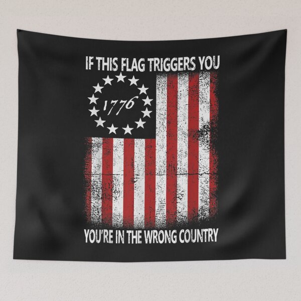 Item preview, If This Flag Triggers You Youre In The Wrong Country 1776 designed and sold by miriamee.