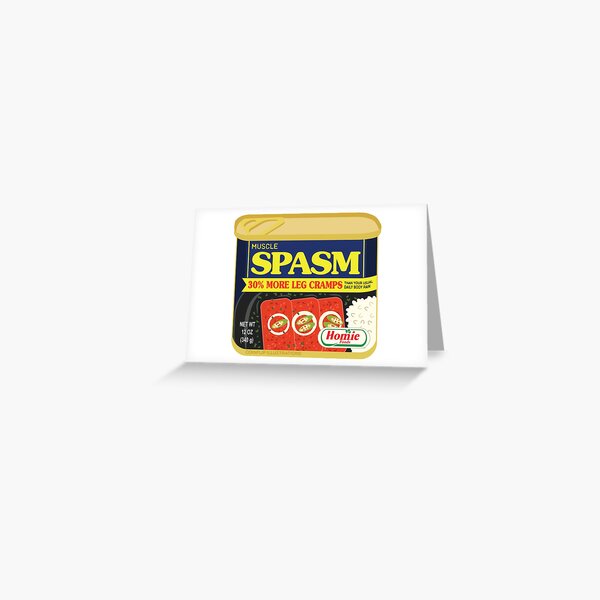 Muscle Spasm Greeting Card
