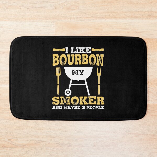 Item preview, Bourbon Drinking Meat Smoking Grill Dad Bbq Gifts designed and sold by choonhoven.