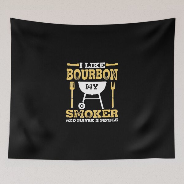 Item preview, Bourbon Drinking Meat Smoking Grill Dad Bbq Gifts designed and sold by choonhoven.