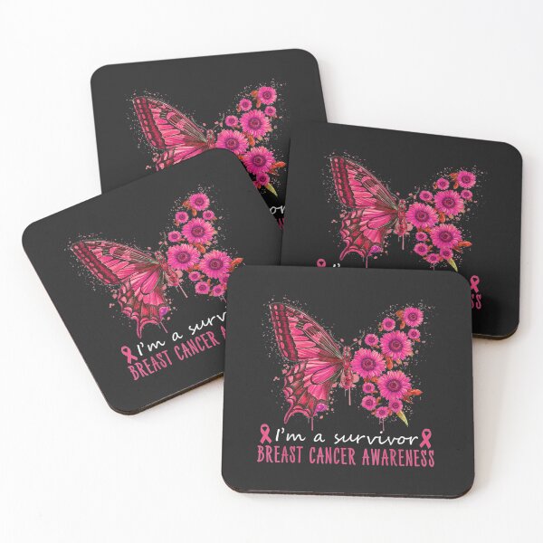 Item preview, Im a survivor breast cancer awareness butterfly sunflower designed and sold by miriamee.