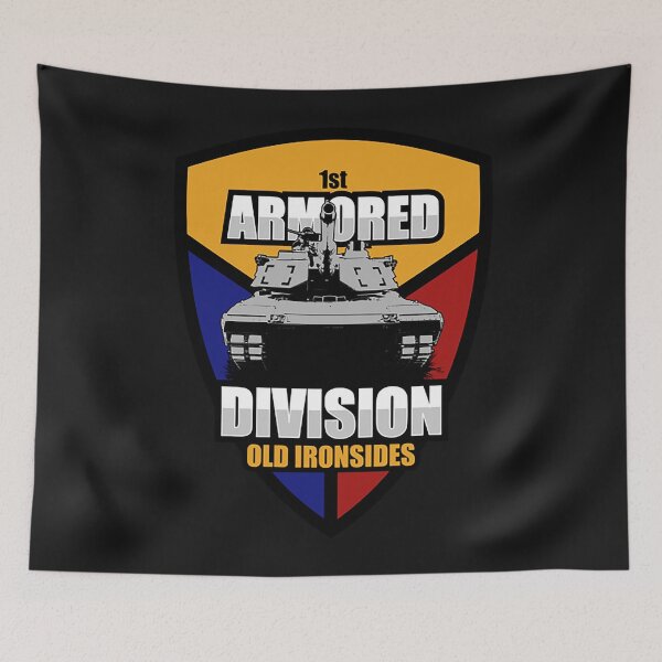 Item preview, Army Tank Patch T-ShirtM1 Abrams 1st Armored Division (Small logo) designed and sold by TarinFlem.