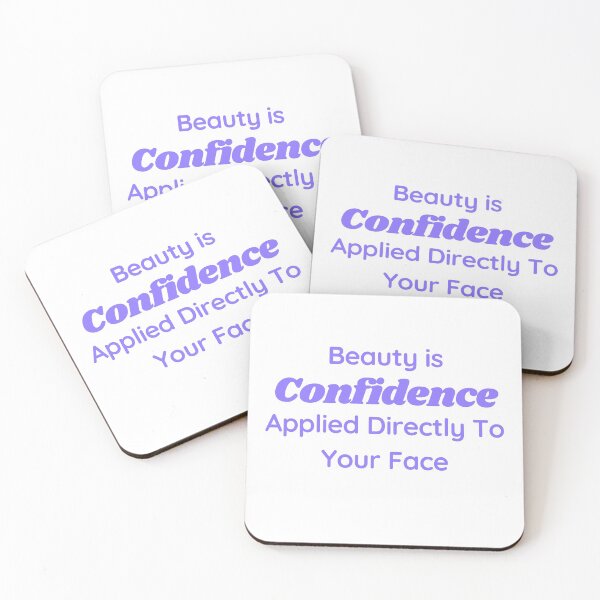 Item preview, Beauty Is Confidence Applied Directly To Your Face designed and sold by Fiftyandfab.