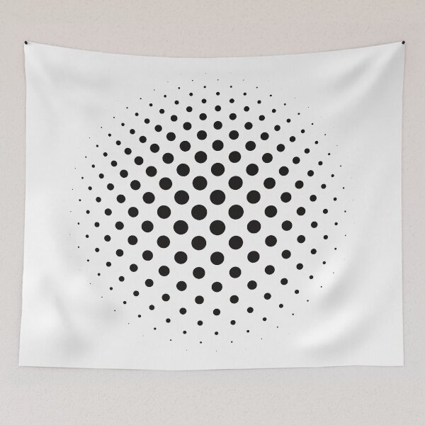 Item preview, Black Dots Abstract Ball Effect Spots Dynamic 3D Pattern designed and sold by luvvvvvit.