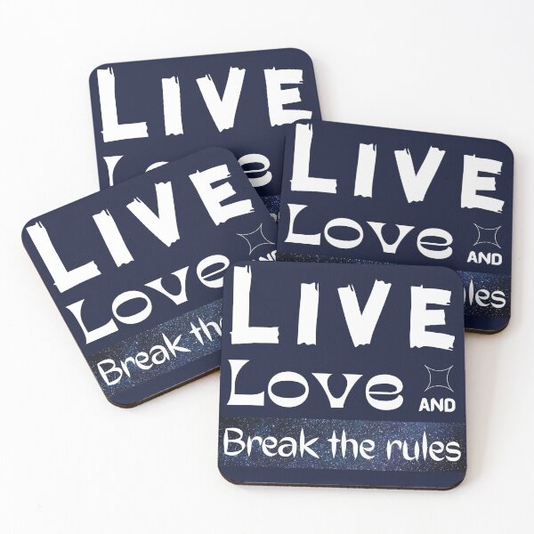 Item preview, Live Love And Break The Rules designed and sold by Branka.