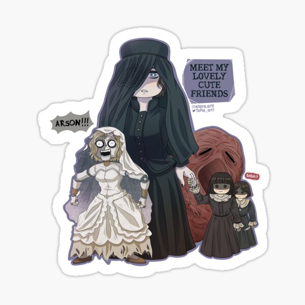 Donna Beneviento und Angie von Re8 Crazy doll Sticker