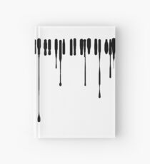 Cuaderno de tapa dura Splatter Piano (negro)