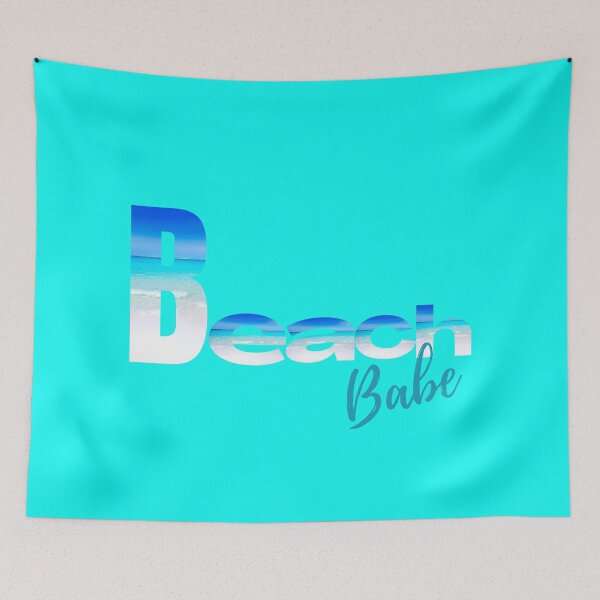 Item preview, Beach Babe | Bright Blue, Green and Aqua Text Design | My Happy Place | Ocean Bliss designed and sold by FrequencyV.