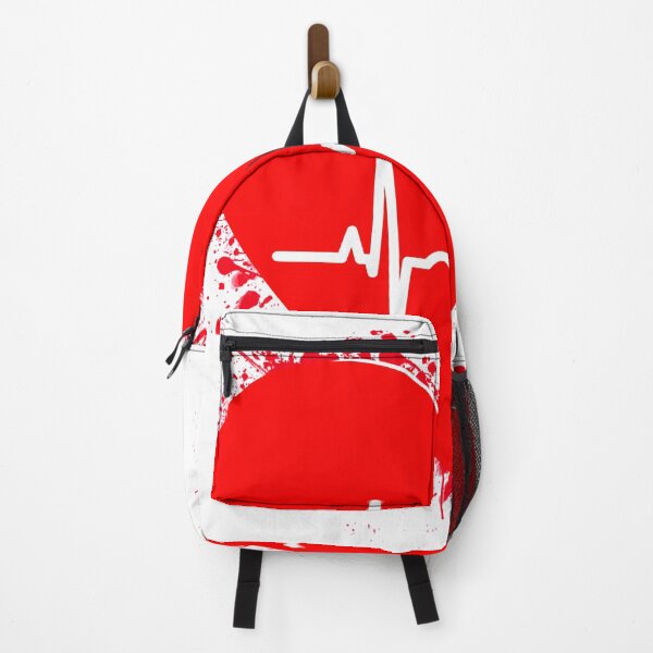 Item preview, Heartbeat Red Heart with Medical Trace Pattern Nurse Doctor Medic designed and sold by luvvvvvit.