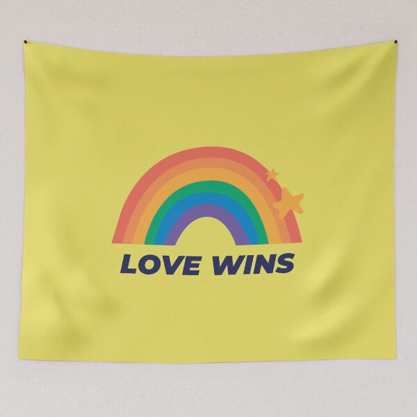 Item preview, Love Always wins Pride Lgbtq pride rainbow flag designed and sold by NastySquad.