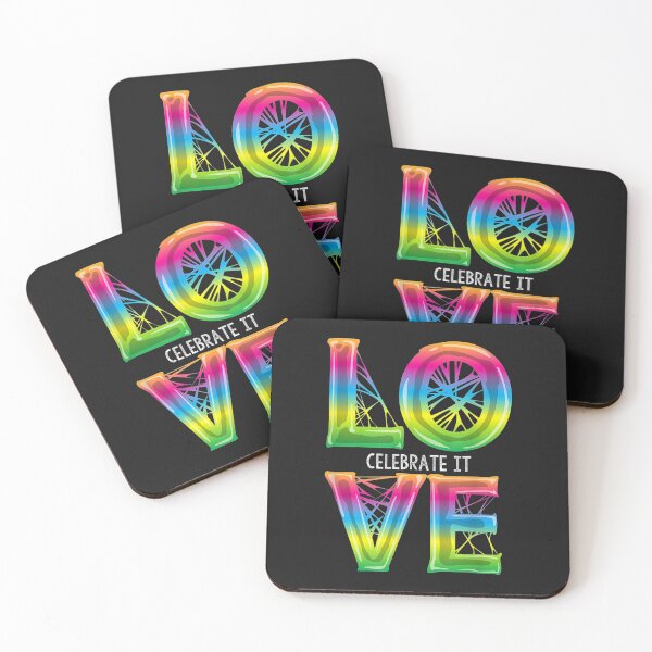 Item preview, Love Celebrate It Cool Gay Pride Retro Graphic Tee designed and sold by miriamee.