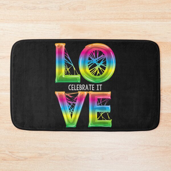 Item preview, Love Celebrate It Cool Gay Pride Retro Graphic Tee designed and sold by miriamee.