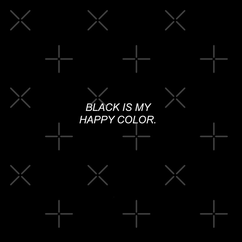 Happy Color black is my happy color tumblr quote" spiral notebooks Happy Color black is my happy color tumblr quote" spiral notebooks